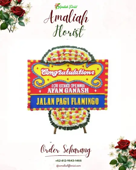 Sewa Papan Bunga Keras